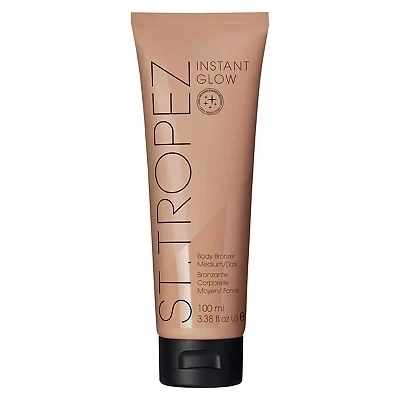Image of St.Tropez Self Tan Instant Glow, Medium/Dark Shade, Smudge Proof Body Makeup, Vegan, Natural &amp; Cruelty Free, 100 ml