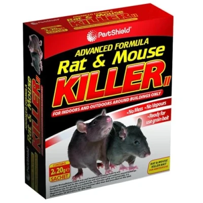 Image of 2x Rat &amp; Mouse Poison 20g By PestShield