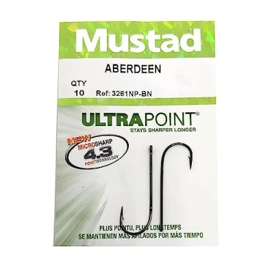 Image of Mustad ABERDEEN SZ2/0 10X7 Hooks blk/nickel