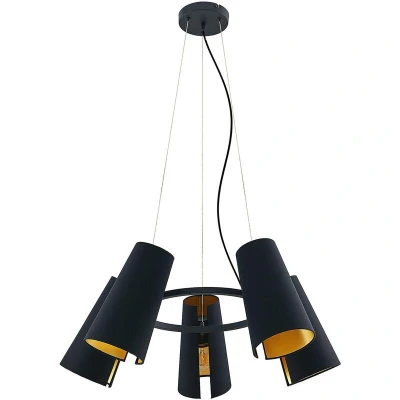 Image of Lucande Kemoni hanging light, 5 bulb