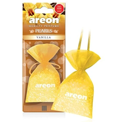 Image of Areon Pearls Car Air Vanilla aroma Fresheners Quality Perfume Home Office Scent (Pack of 3)