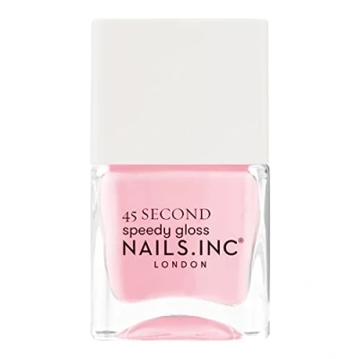 Image of Nails.INC 45 Second Speedy Gloss Ladbroke Grove Grooving 14ml, Pink Nail Polish