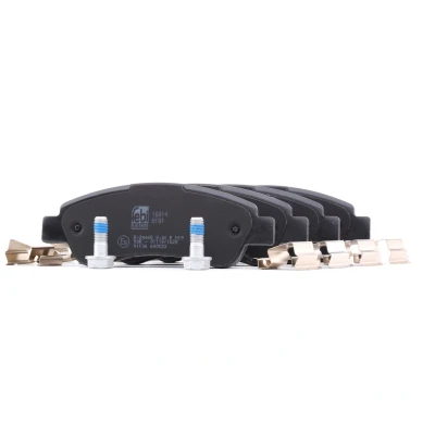 Image of 71770028, 71773149 Brake pad set FEBI BILSTEIN 16814 Rear Axle excl. wear warning contact with fastening material attachment