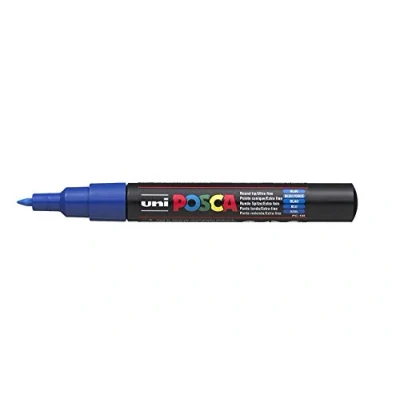 Image of Posca UNI BALL MARKER PEN PC 1M BLUE SINGLE