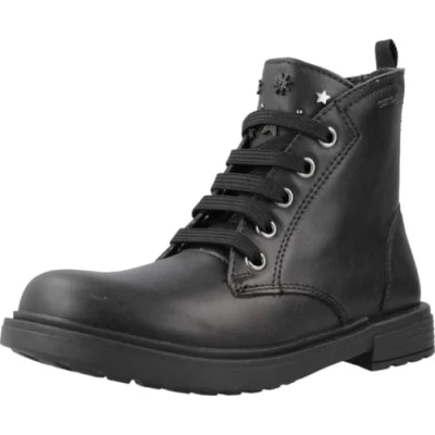 Image of Geox Boy&#039;s J Eclair Girl Ankle Boot, Black Gun, 10 UK Child