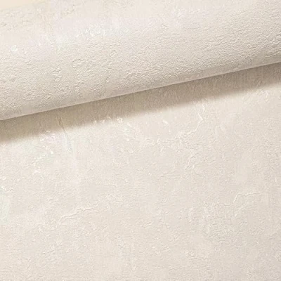 Image of SOPHIE LAURENCE White Plaster Effect Wallpaper Heavyweight Vinyl, Textured, Scrubbable, Peelable, 10.05m x 0.53m Roll Paste The Paper, Elegant Home Décor