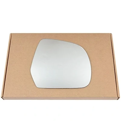 Image of Less4spares Wing Mirror Glass Right Compatible with Nissan Micra K13 2010 2017 STICK ON Driver Off Side Convex
