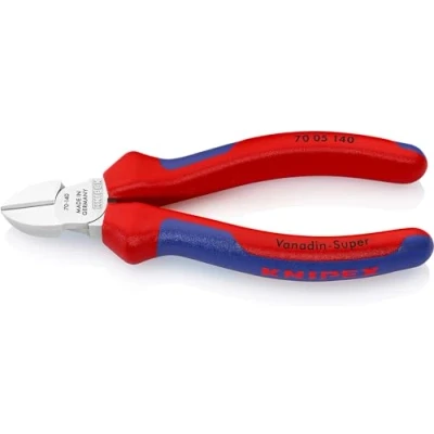 Image of Knipex Diagonal Cutter chrome plated, with multi component grips 140 mm 70 05