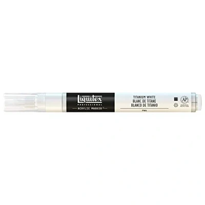 Image of Liquitex 4620432 2 4 mm Fine Nib Paint Marker Titanium White