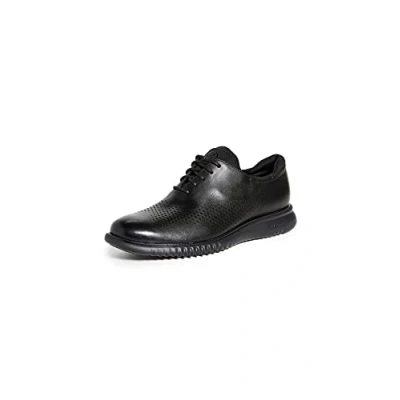 Image of Cole Haan Men&#039;s 2.Zerogrand Laser Wingtip Oxford Lined, Black Leather/Black, 9.5 UK