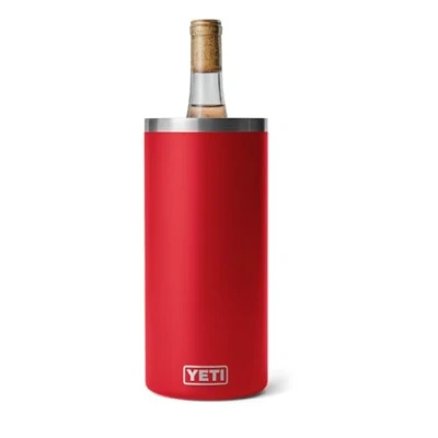 Image of YETI Rambler Wine Chiller, Stainless Steel Insulated, Rescue Red