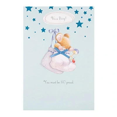 Image of Hallmark New Baby Card &quot;It&quot;s A Boy&quot; Medium