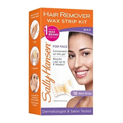 Image of Sally Hansen Hair Remover Wax Strip Kit For The Face by