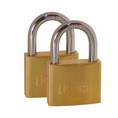 Image of Kasp Brass Padlock 50mm Twin Pack