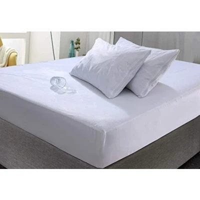 Image of Waterproof Extra Deep Mattress Protector Topper Terry Towel Fitted Sheet Pillow Single Double 4Ft King Super (Pair of Protector)