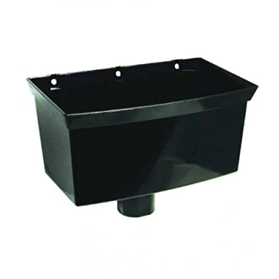 Image of FLOPLAST 68mm Round Universal Gutter Hopper Black