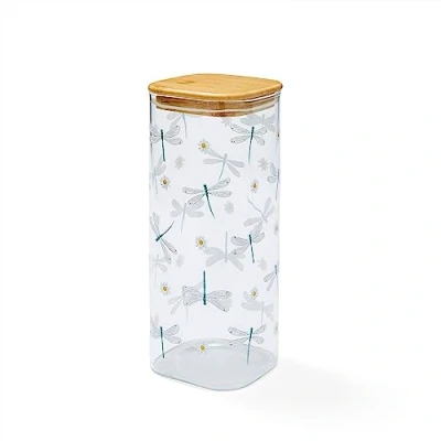Image of Cooksmart British Designed X Large Glass Storage Jars For Kitchen With Modern Designs Spaghetti Jar or Pasta Containers English Meadows
