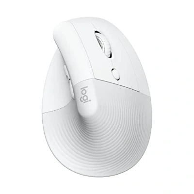 Image of LOGITECH Lift Vertical Ergonomic Optical Mouse White, White