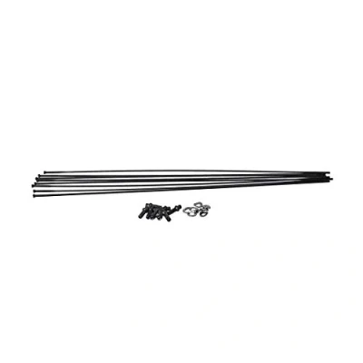 Image of DT Swiss PR 1400 DICUT OXIC 2 Cross rear black spoke replacement kit