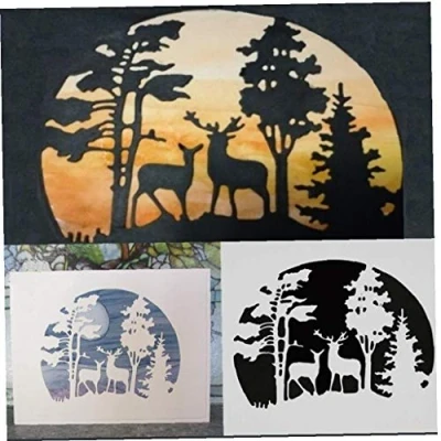 Image of Animal Deer Frames Metal Cutting Scrapbooking Card Making Album Stencil Embossing Craft