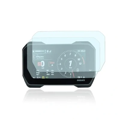 Image of Pack of 2 Tacho Screen Protectors for Ducati Multistrada V4S 2021 Tempered Glass