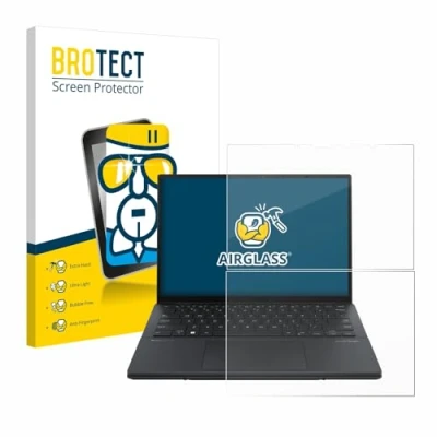Image of brotect Glass Screen Protector Film compatible with ASUS ZenBook Duo OLED 2024 UX8406 Foil 9H Protection [Scratch Resistant, High Clarity]