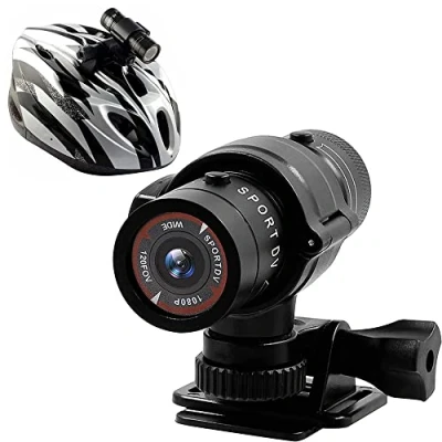 Image of Hangang Action Camera 1080P Mini Waterproof Sport Helmet Full HD Motorbike Bike Montain Video DVR AVI Camcorder 32 GB TF Card Ideal for Climbing Riding Skiing