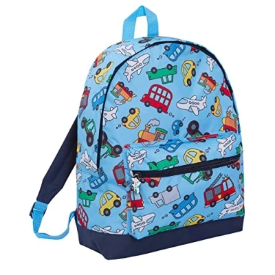 Image of ScruffyTed Vehicles Boys Backpack For Kids Large Capacity Travel Rucksack Cars Trains Nursery School Bag