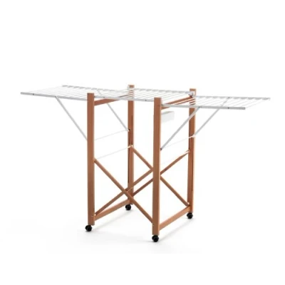 Image of Arredamenti Italia AR_IT 999 AIRONE drying rack 21 meters of useful line, Finishing cherry