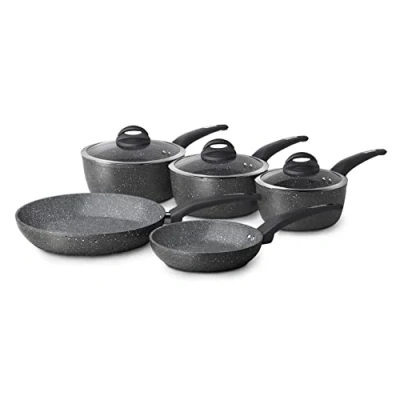 Image of Tower Cerastone Forged 5 Piece Pan Set Graphite