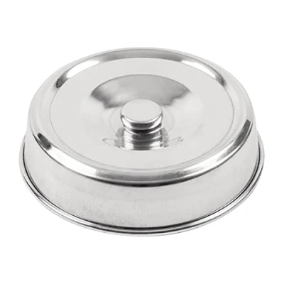 Image of Vogue E893 Aluminium Plate Cover, 8&quot; Diameter, Silver