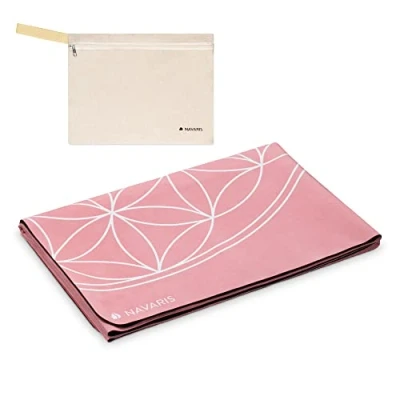 Image of Navaris Foldable Yoga Mat for Travel 1.5mm Thick Exercise Yoga, Pilates, Workout, Gym, Fitness Non Slip Folding Portable
