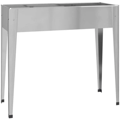 Image of vidaXL Garden Planter 100.5x40.5x90 cm Galvanised Steel