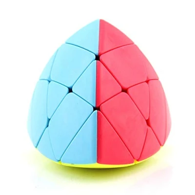 Image of OJIN MO FANG GE Megamorphix 3x3 Stickerless Cube MoFangGe Gigamorphix Four axis Tetrahedron Rice dumpling Puzzle (3x3)