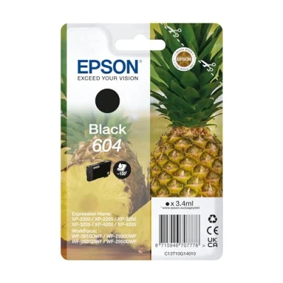 Image of Epson 604 Pineapple, Genuine Black Ink Cartridge