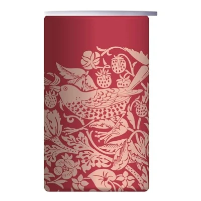 Image of Travel Mug Metal (350ml) ACS William Morris (Raspberry)