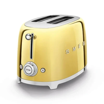 Image of Smeg TSF01GOUK toaster 6 2 slice(s) 950 W Gold