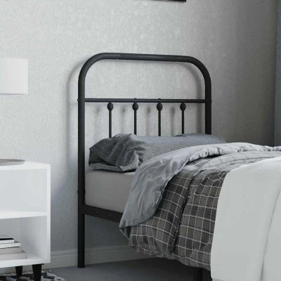Image of Metal Headboard Black 75 cm Vidaxl