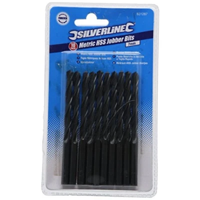 Image of Silverline Metric HSS R Jobber Bits 10pk 7.0mm