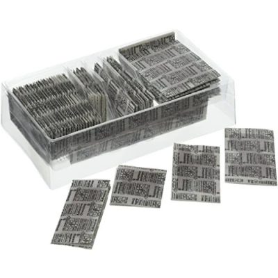 Image of Steroplast 6038S Premium Elastic Fabric Plasters 1 Boxed assorted in plastic divider tray (7 sizes) (Pack of 100)