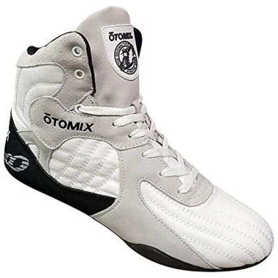 Image of Otomix Stingray Gym Sports &amp; Fitness Footwear for Mens Women, Quality Multipurpose Training Shoes, Boots Boxing, Wrestling, Weightlifting, Martial Arts, Deadlift White
