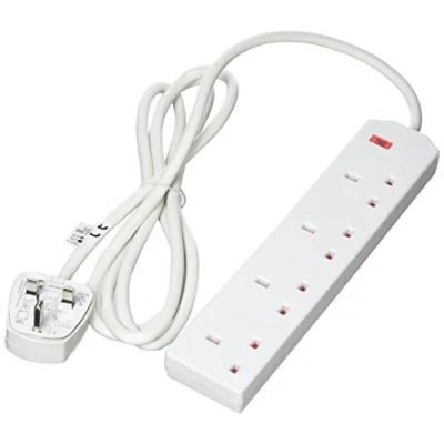 Image of Eurosonic 4 Way Extension with 2 Metre Cable, 1 Pack