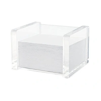 Image of Wedo Cristallic Cubic Note Slip Holder with Sheets Transparent
