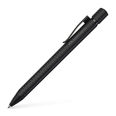 Image of Faber Castell Grip Edition XB Blue Ink Ballpoint Pen, (Black)