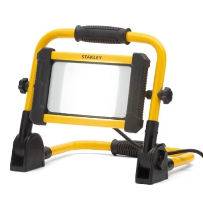 Image of LITECRAFT Stanley Work Light 30 Watt Portable LED Outdoor Floodlight Black, Yellow (30, Watts)