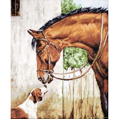 Image of Luca S Cross Stitch Kit, Cotton, Multicoloured, 28,5x35cm