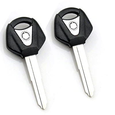 Image of Xindejia Motorcycle Blank Key Uncut Blade 2pcs for Yamaha YZF R1 R6 FZ1 FZ6 FJR1300 1998 2010