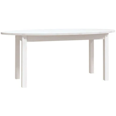 Image of Revera Coffee Table White 110x55x45 cm Solid Wood Pine