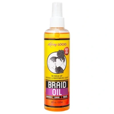 Image of AllDay Locks Braid Oil Soothes, Moisturizes Dry &amp; Itchy Scalp 8 oz