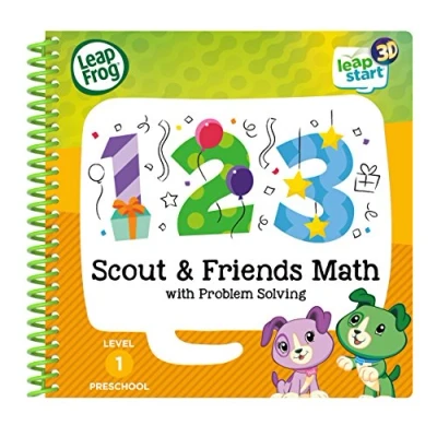 Image of LeapFrog 460703 Scout and Friends Maths 3D Activity Book Learning Toy, Multi Colour, One Size